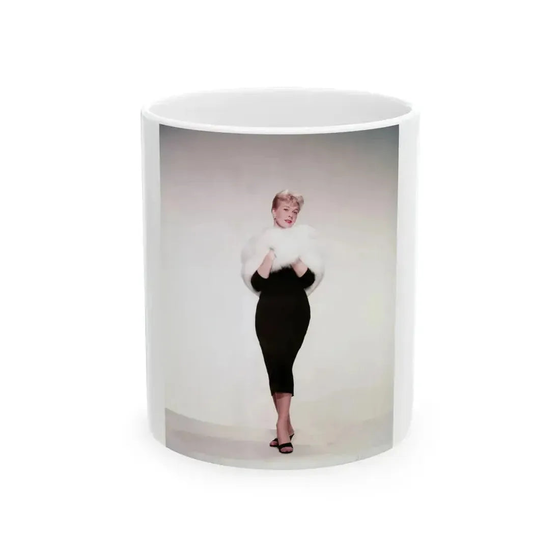 Doris Day #116 (Vintage Female Icon) White Coffee Mug 11oz - Go Mug Yourself