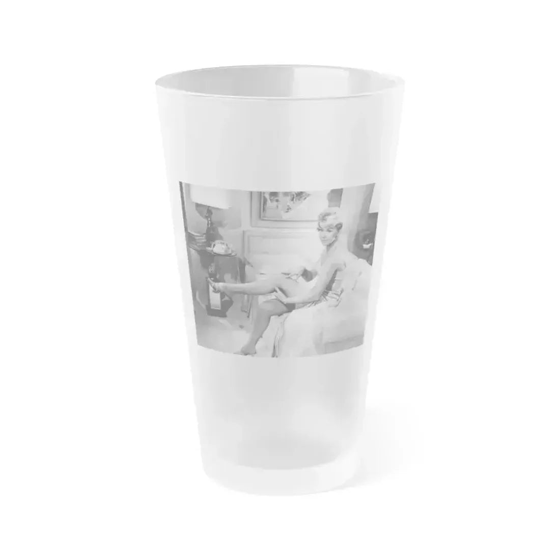 Doris Day #119 (Vintage Female Icon) Frosted Pint Glass 16oz 16oz Frosted - Go Mug Yourself