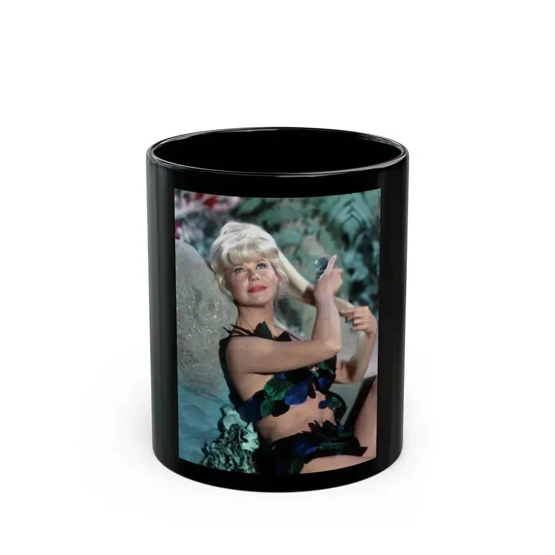 Doris Day #11y7 (Vintage Female Icon) Black Coffee Mug 11oz - Go Mug Yourself