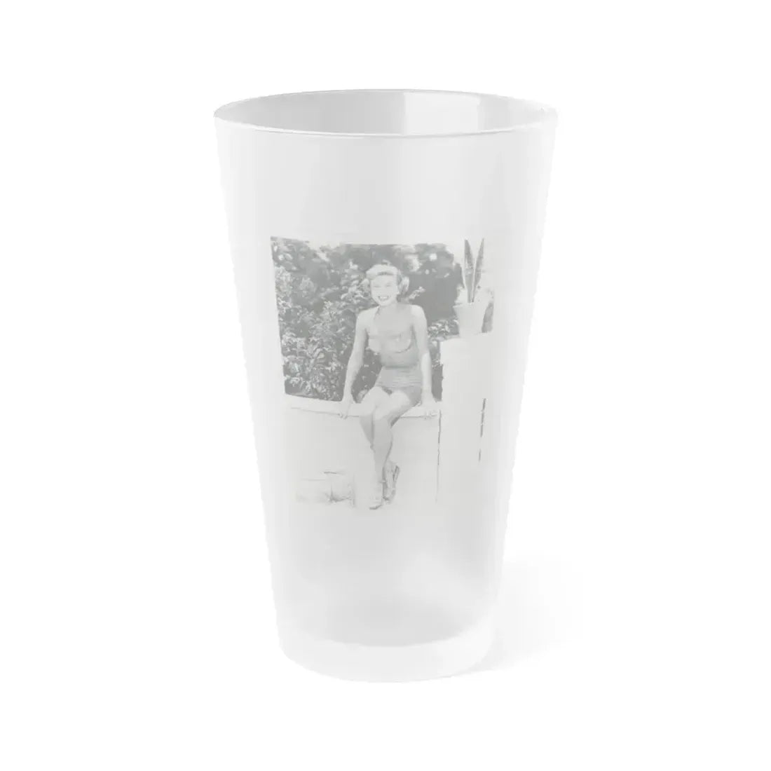 Doris Day #120 (Vintage Female Icon) Frosted Pint Glass 16oz 16oz Frosted - Go Mug Yourself