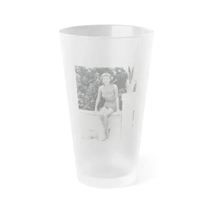 Doris Day #120 (Vintage Female Icon) Frosted Pint Glass 16oz 16oz Frosted - Go Mug Yourself