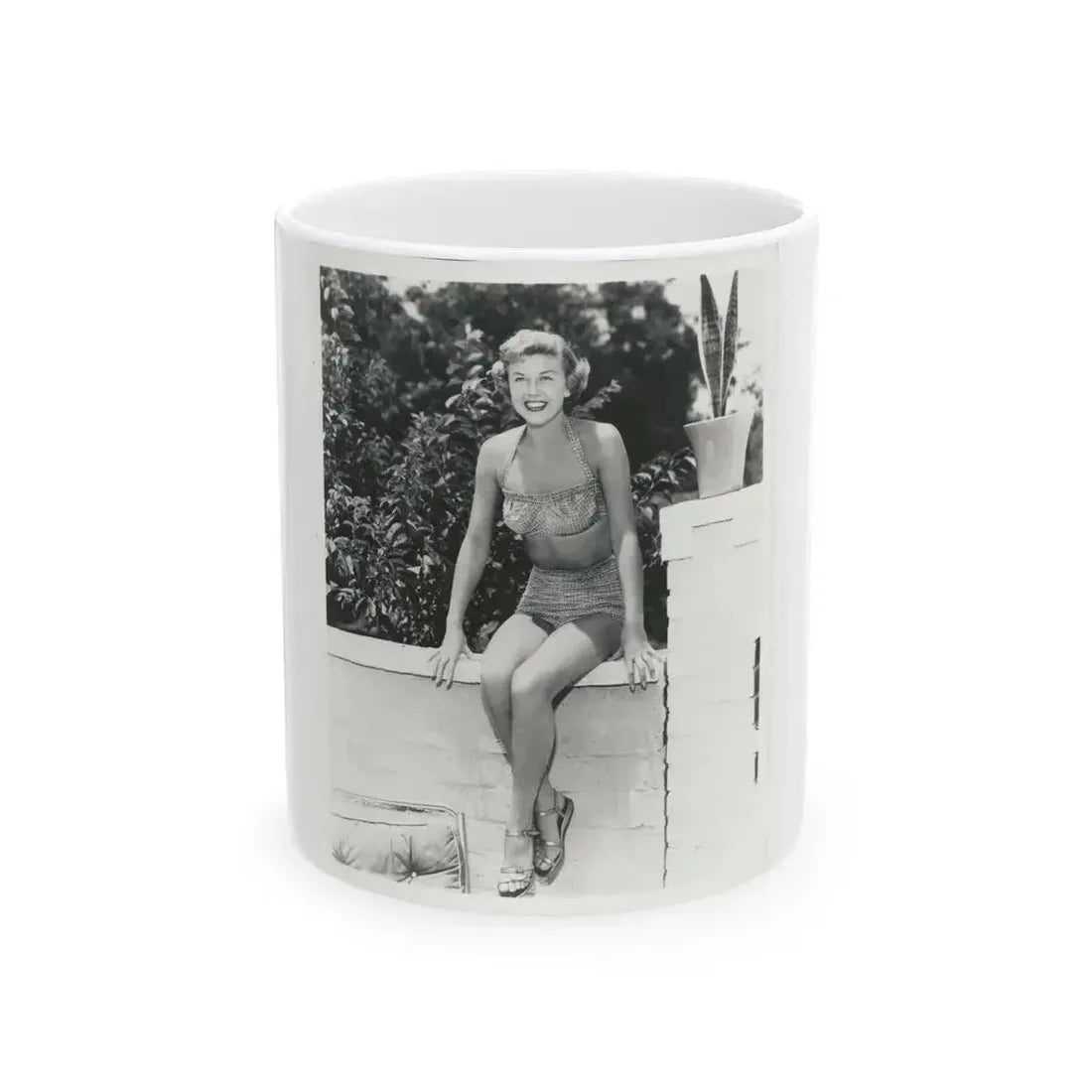 Doris Day #120 (Vintage Female Icon) White Coffee Mug 11oz - Go Mug Yourself