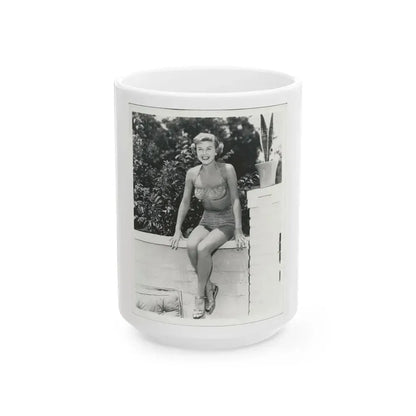 Doris Day #120 (Vintage Female Icon) White Coffee Mug 15oz - Go Mug Yourself
