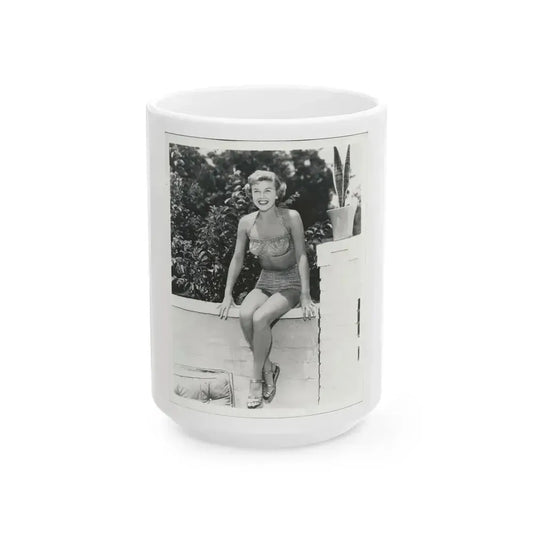 Doris Day #120 (Vintage Female Icon) White Coffee Mug 15oz - Go Mug Yourself