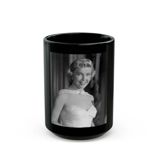 Doris Day #122 (Vintage Female Icon) Black Coffee Mug 15oz - Go Mug Yourself