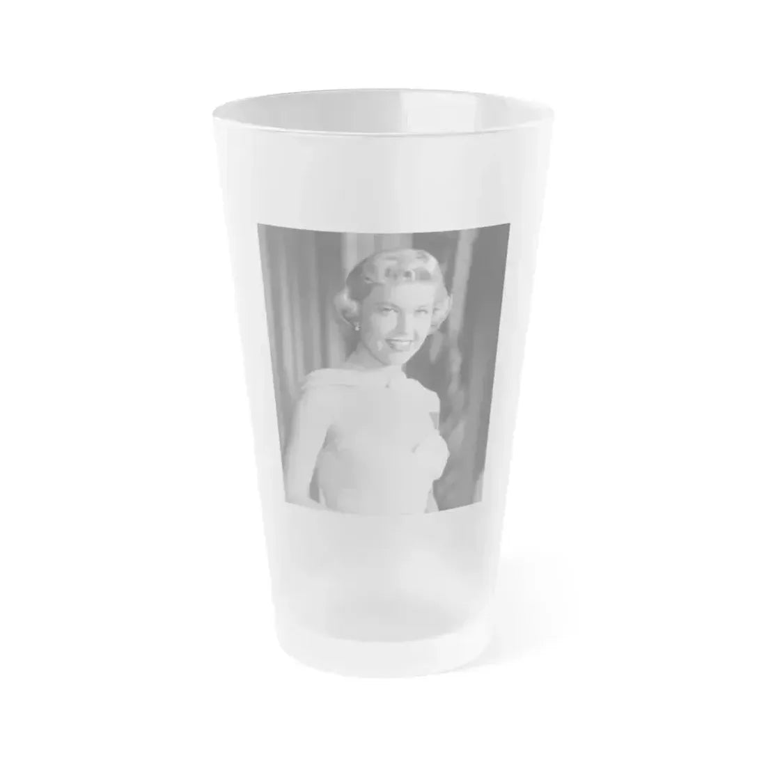 Doris Day #122 (Vintage Female Icon) Frosted Pint Glass 16oz 16oz Frosted - Go Mug Yourself