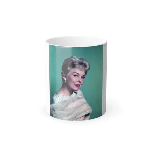 Doris Day #43 (Vintage Female Icon) Color Changing Coffee Mug 11oz - Go Mug Yourself