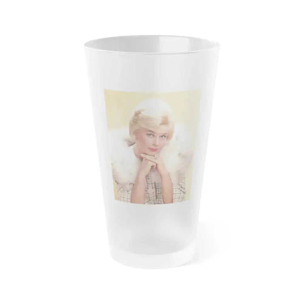 Doris Day #60 (Vintage Female Icon) Frosted Pint Glass 16oz 16oz Frosted - Go Mug Yourself