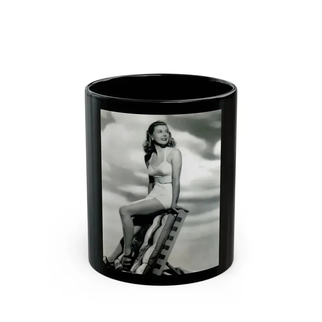 Doris Day #63 (Vintage Female Icon) Black Coffee Mug 11oz - Go Mug Yourself