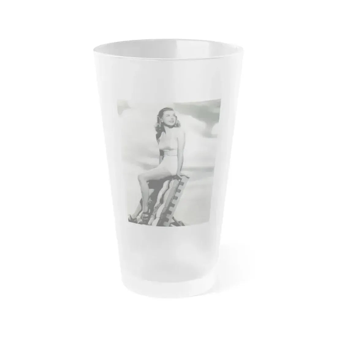 Doris Day #63 (Vintage Female Icon) Frosted Pint Glass 16oz 16oz Frosted - Go Mug Yourself