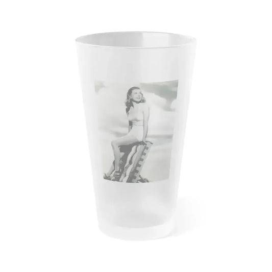 Doris Day #63 (Vintage Female Icon) Frosted Pint Glass 16oz 16oz Frosted - Go Mug Yourself