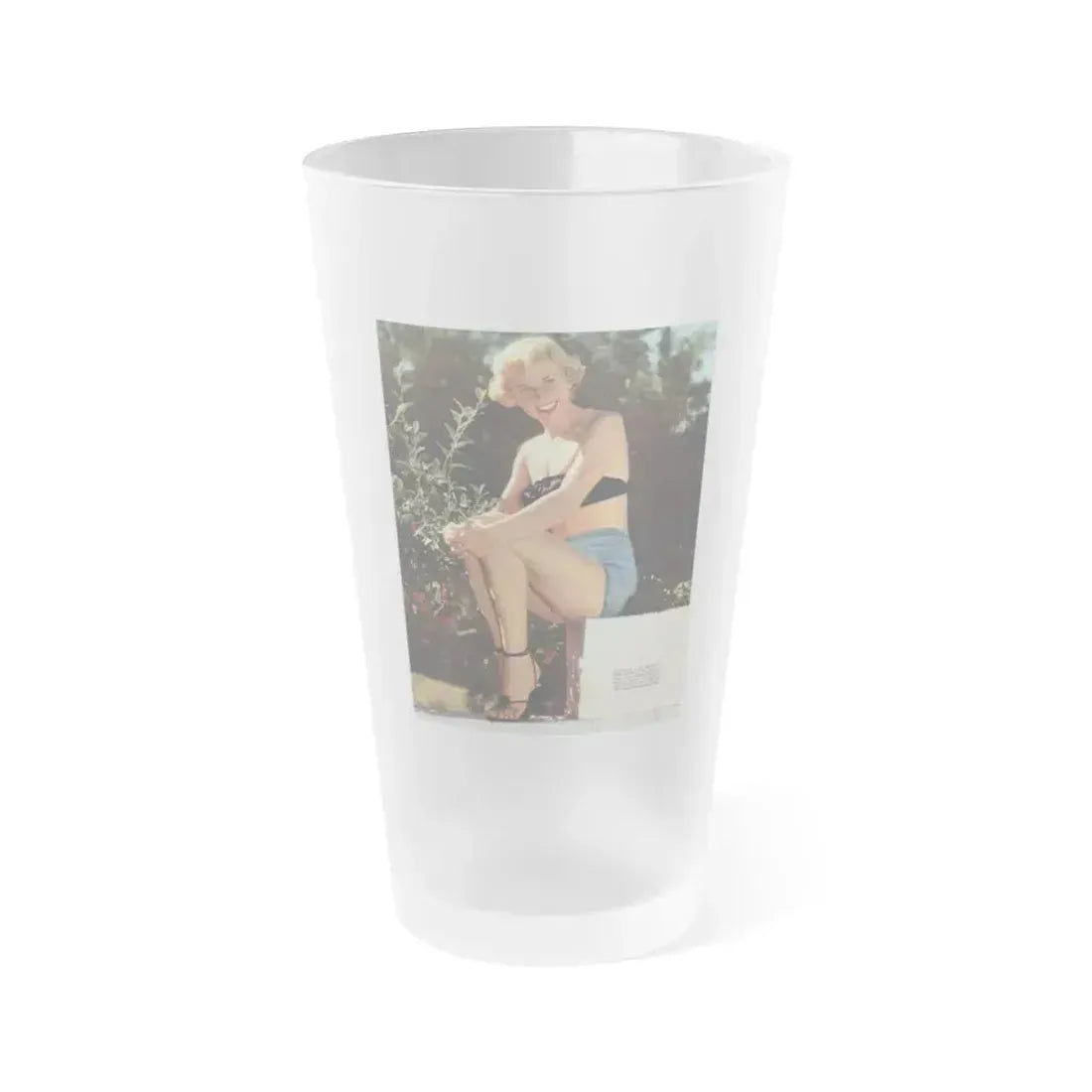 Doris Day #66 (Vintage Female Icon) Frosted Pint Glass 16oz 16oz Frosted - Go Mug Yourself