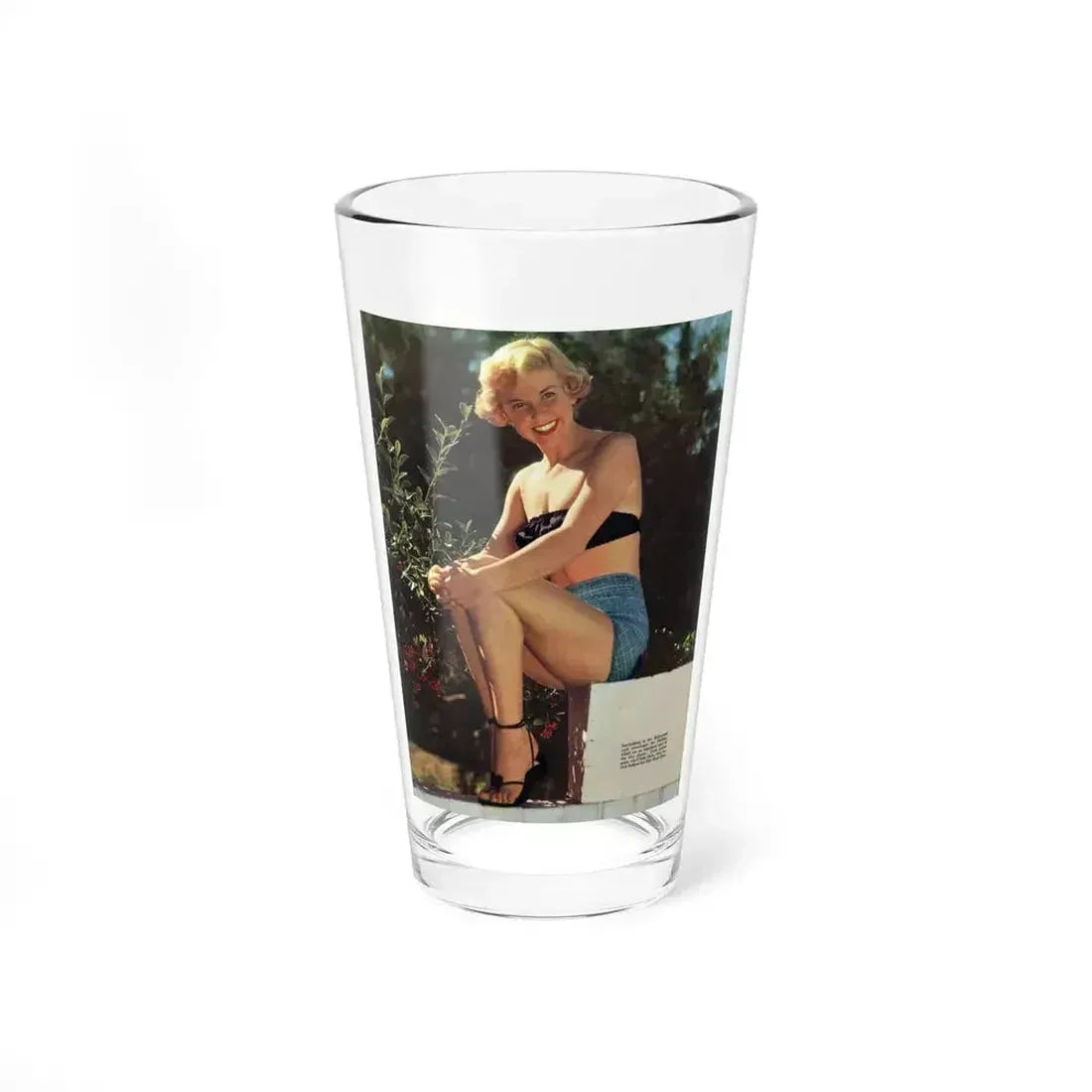 Doris Day #66 (Vintage Female Icon) Pint Glass 16oz 16oz - Go Mug Yourself