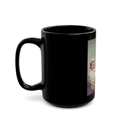 Doris Day #67 (Vintage Female Icon) Black Coffee Mug - Go Mug Yourself