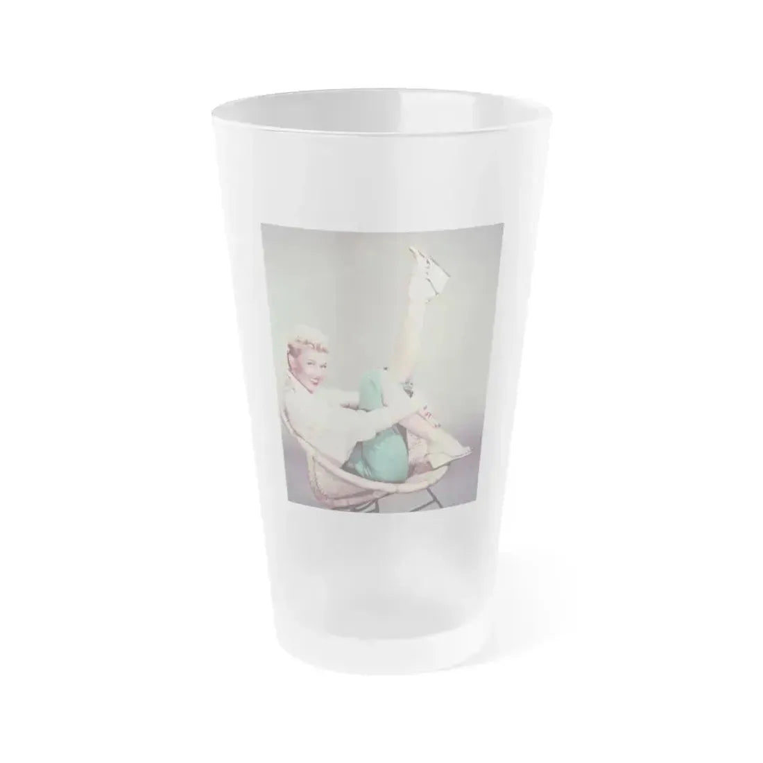Doris Day #67 (Vintage Female Icon) Frosted Pint Glass 16oz 16oz Frosted - Go Mug Yourself