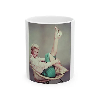 Doris Day #67 (Vintage Female Icon) White Coffee Mug 11oz - Go Mug Yourself