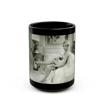 Doris Day #69 (Vintage Female Icon) Black Coffee Mug 15oz - Go Mug Yourself
