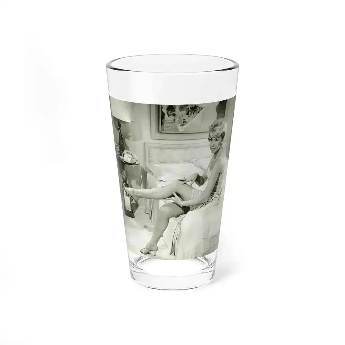 Doris Day #69 (Vintage Female Icon) Pint Glass 16oz 16oz - Go Mug Yourself