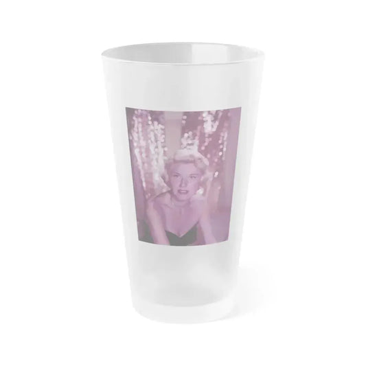 Doris Day #81 (Vintage Female Icon) Frosted Pint Glass 16oz 16oz Frosted - Go Mug Yourself