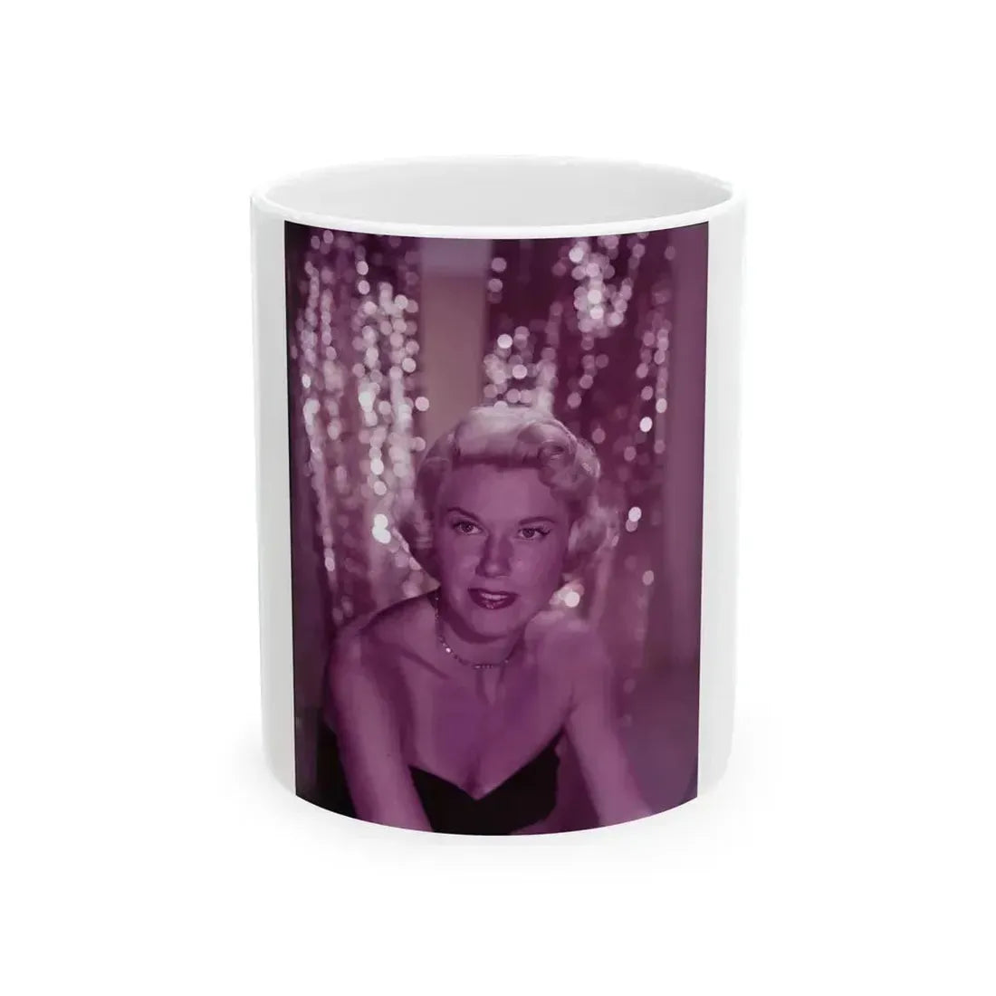 Doris Day #81 (Vintage Female Icon) White Coffee Mug 11oz - Go Mug Yourself