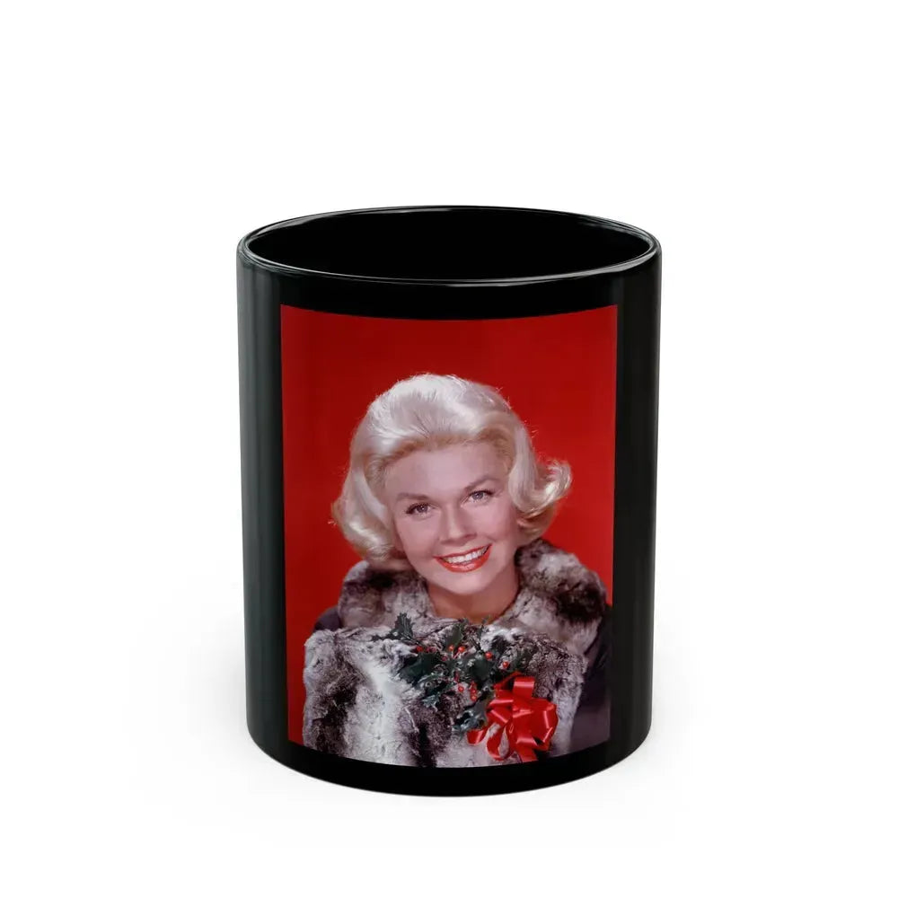 Doris Day #83 (Vintage Female Icon) Black Coffee Mug 11oz - Go Mug Yourself