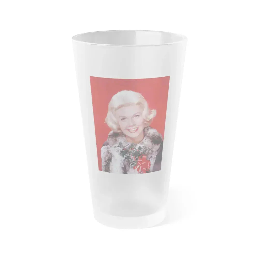 Doris Day #83 (Vintage Female Icon) Frosted Pint Glass 16oz 16oz Frosted - Go Mug Yourself