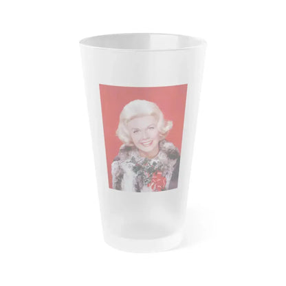 Doris Day #83 (Vintage Female Icon) Frosted Pint Glass 16oz 16oz Frosted - Go Mug Yourself