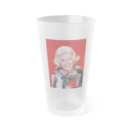 Doris Day #83 (Vintage Female Icon) Frosted Pint Glass 16oz 16oz Frosted - Go Mug Yourself
