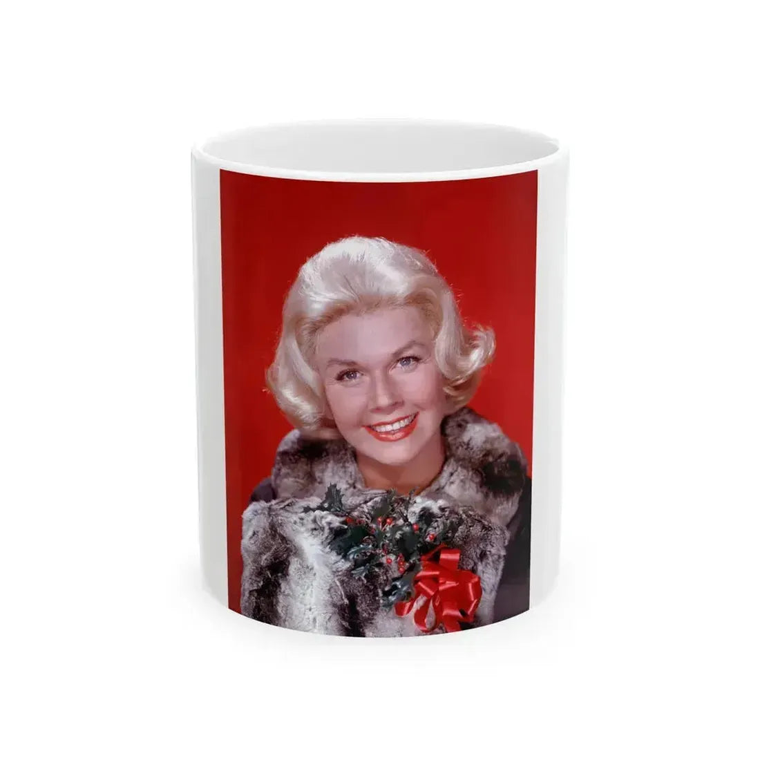 Doris Day #83 (Vintage Female Icon) White Coffee Mug 11oz - Go Mug Yourself