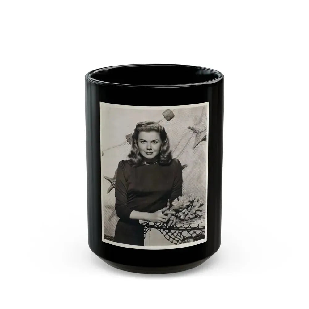 Doris Day #89 (Vintage Female Icon) Black Coffee Mug 15oz - Go Mug Yourself