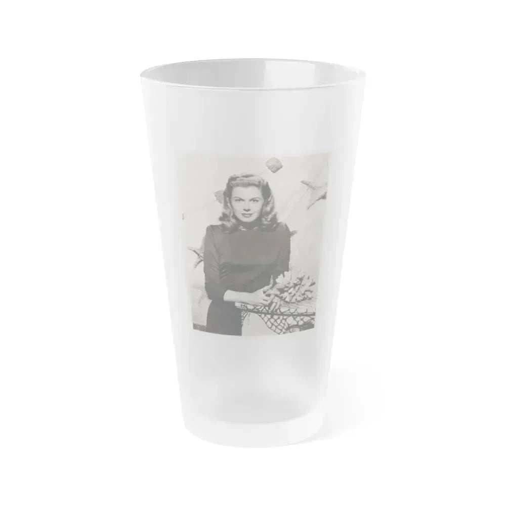 Doris Day #89 (Vintage Female Icon) Frosted Pint Glass 16oz 16oz Frosted - Go Mug Yourself