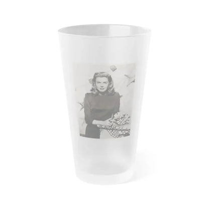Doris Day #89 (Vintage Female Icon) Frosted Pint Glass 16oz 16oz Frosted - Go Mug Yourself