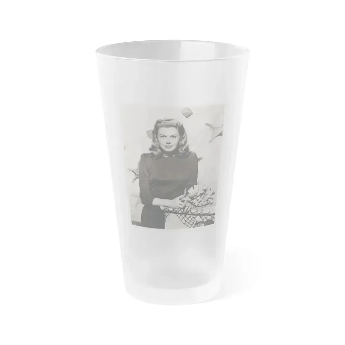 Doris Day #89 (Vintage Female Icon) Frosted Pint Glass 16oz 16oz Frosted - Go Mug Yourself