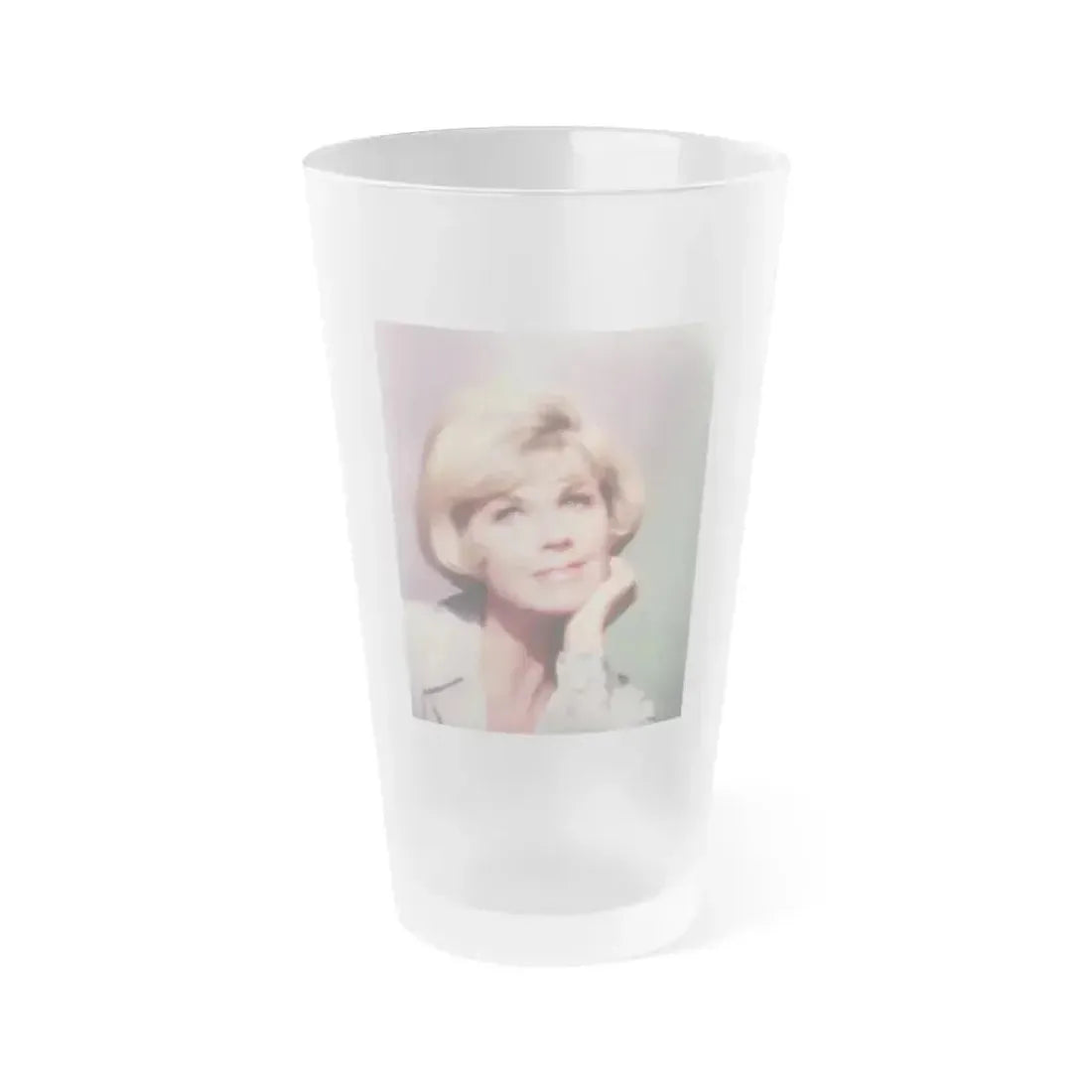 Doris Day #96 (Vintage Female Icon) Frosted Pint Glass 16oz 16oz Frosted - Go Mug Yourself