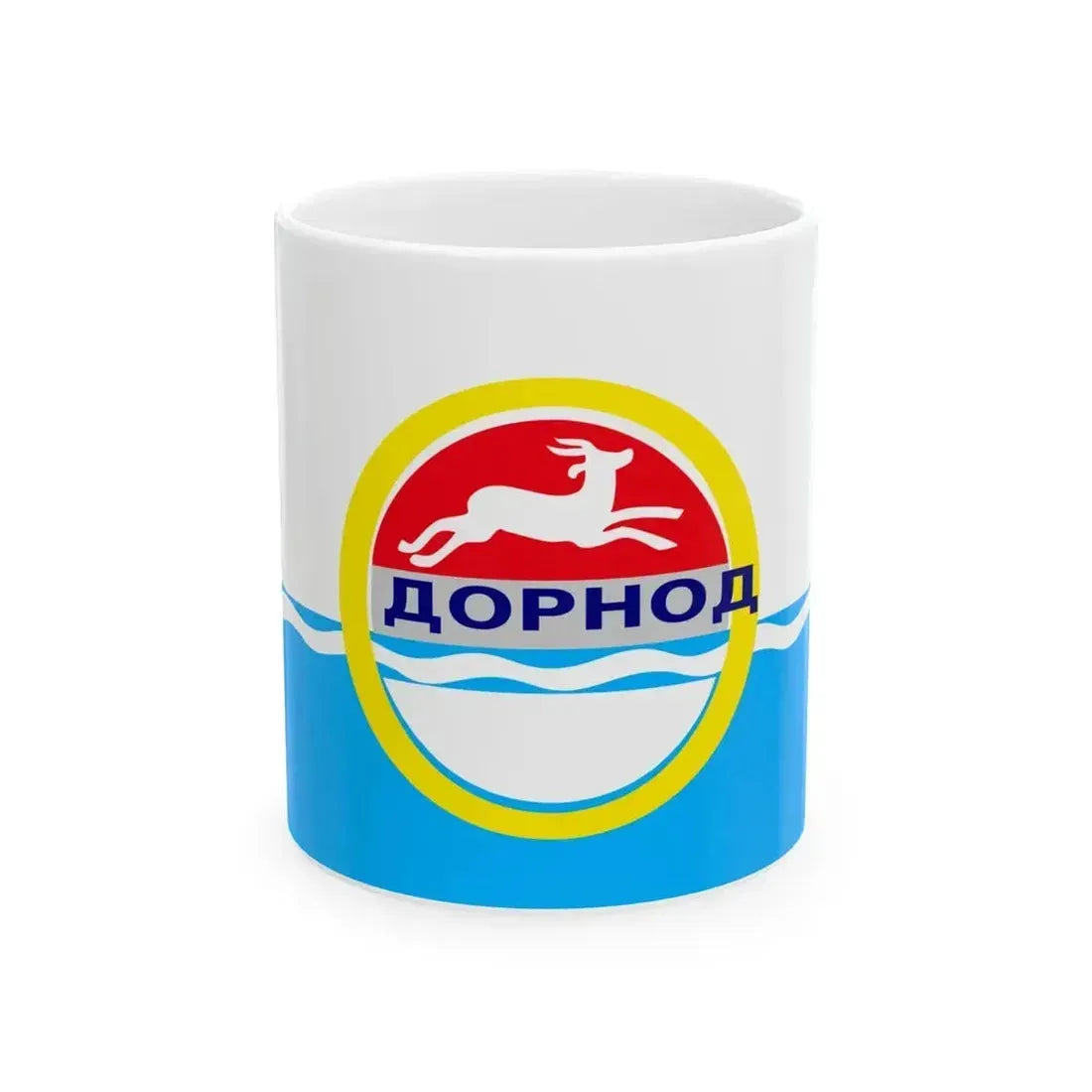 Dornod Aimag Flag (Mongolia) White Coffee Mug 11oz - Go Mug Yourself