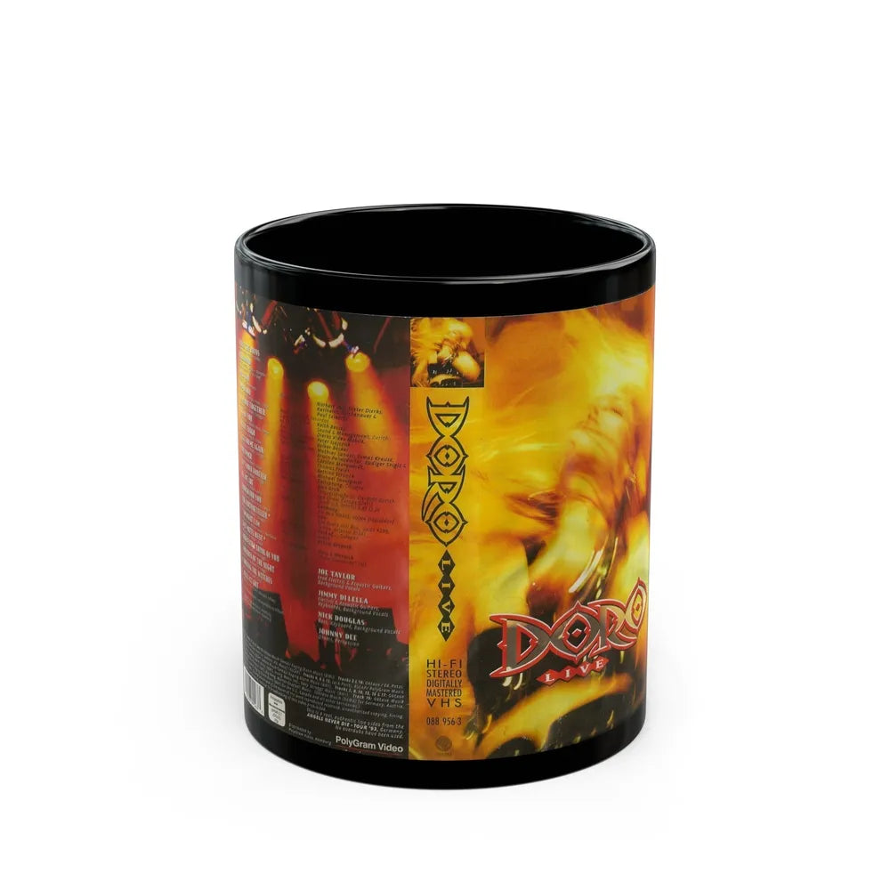 DORO LIVE (VHS COVER) - Black Coffee Mug-11oz-Go Mug Yourself