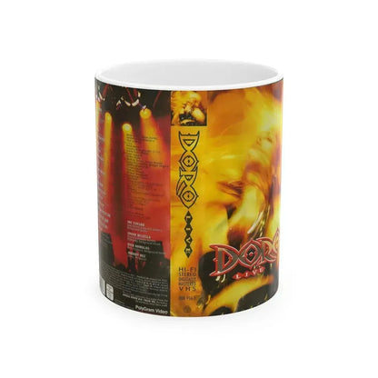 DORO LIVE (VHS COVER) - White Coffee Mug 11oz - Go Mug Yourself