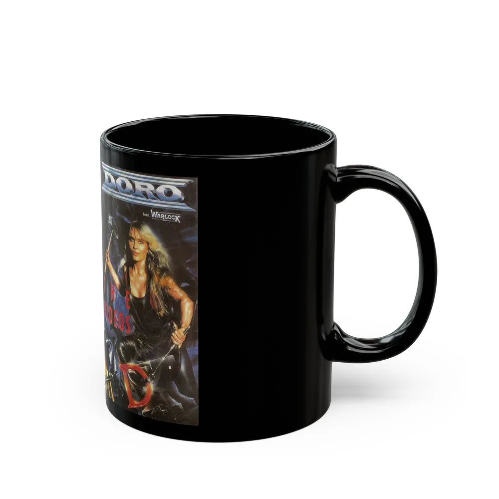 DORO THE VIDEOS (VHS COVER) - Black Coffee Mug-Go Mug Yourself