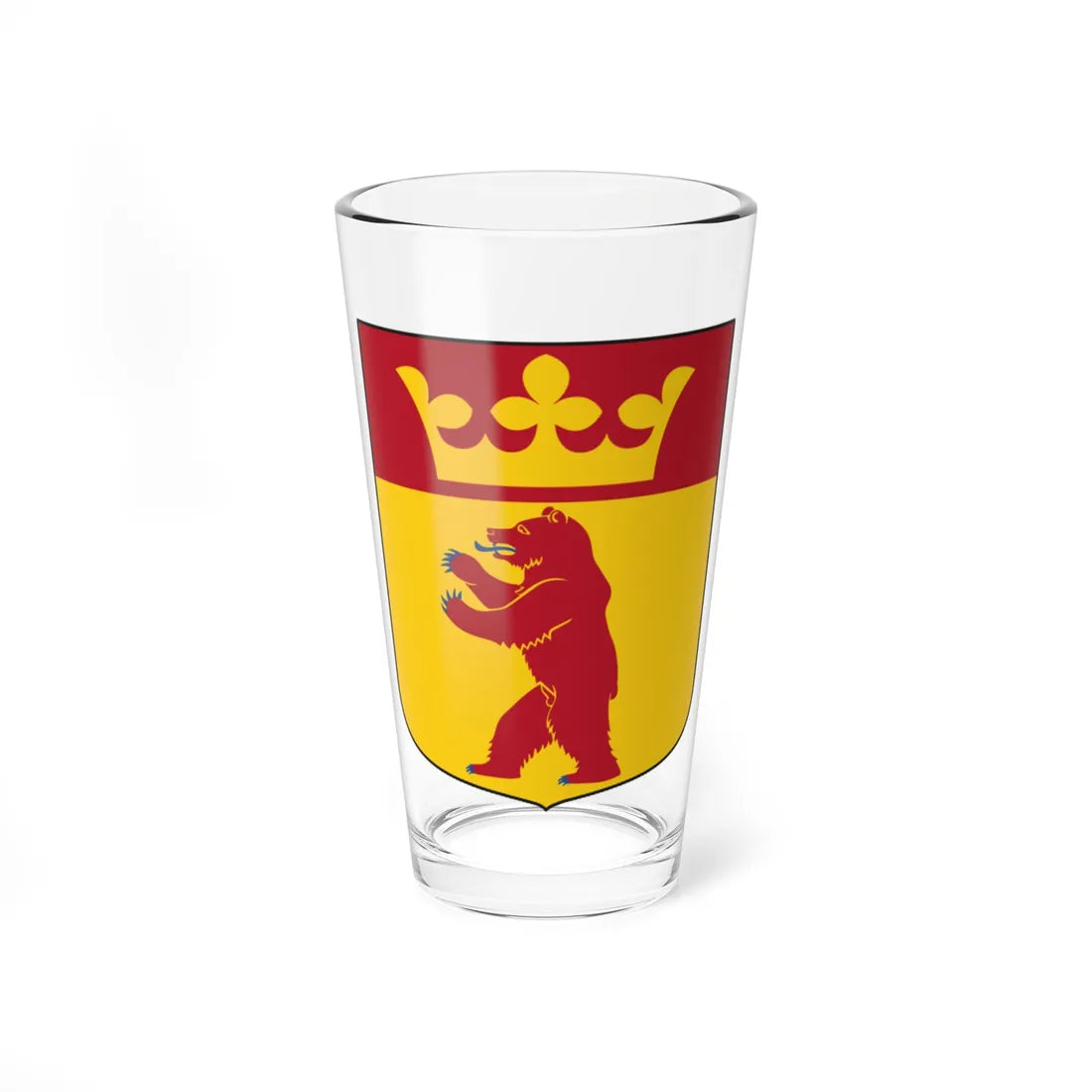 Dorotea kommunvapen - Riksarkivet Sverige-vector (Sweden) (Coat of Arms) Pint Glass 16oz 16oz - Go Mug Yourself