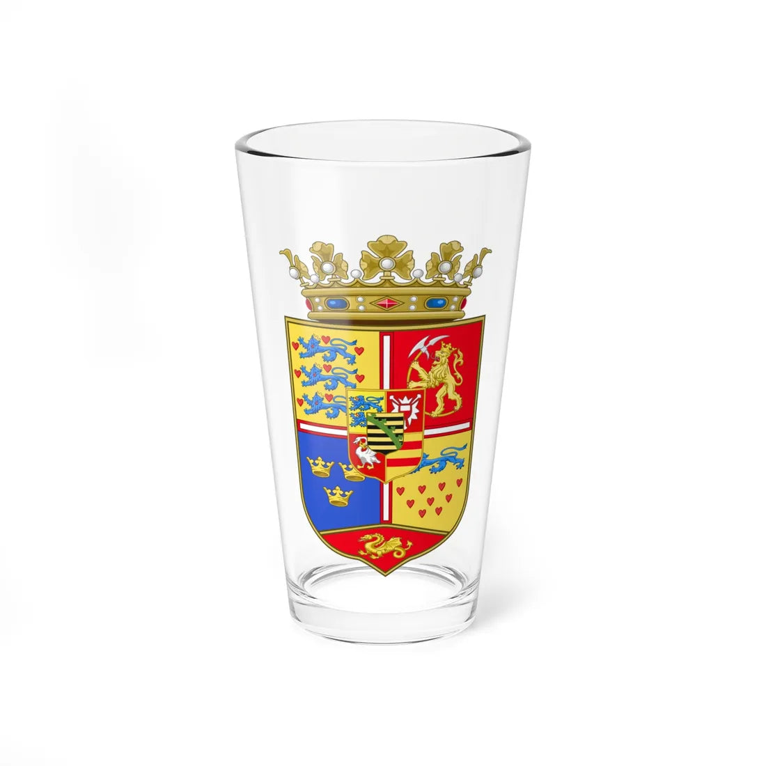 Dorothée of Saxe-Lauenbourg 1511-1571 (Denmark) (Coat of Arms) Pint Glass 16oz 16oz - Go Mug Yourself