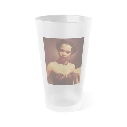 Dorothy Dandridge #01 (Vintage Female Icon) Frosted Pint Glass 16oz 16oz Frosted - Go Mug Yourself