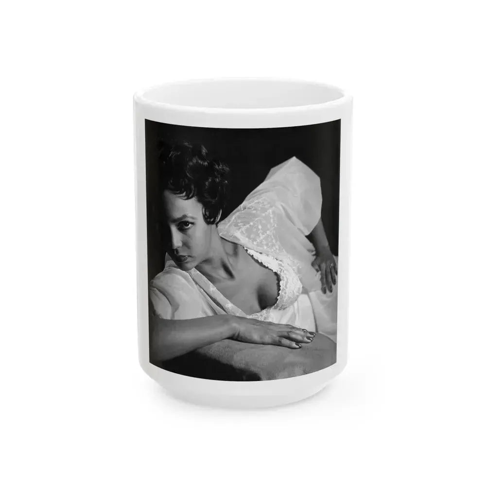 Dorothy Dandridge #06 (Vintage Female Icon) White Coffee Mug 15oz - Go Mug Yourself