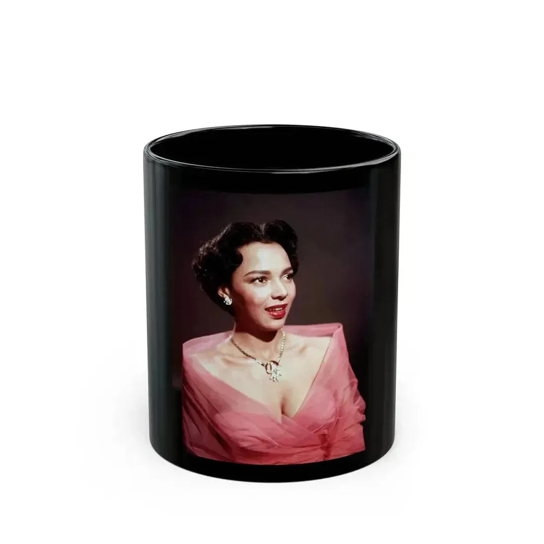 Dorothy Dandridge #07 (Vintage Female Icon) Black Coffee Mug 11oz - Go Mug Yourself