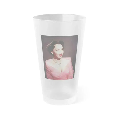 Dorothy Dandridge #07 (Vintage Female Icon) Frosted Pint Glass 16oz 16oz Frosted - Go Mug Yourself