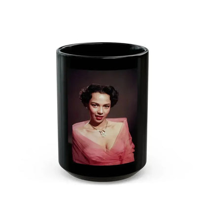 Dorothy Dandridge #08 (Vintage Female Icon) Black Coffee Mug 15oz - Go Mug Yourself