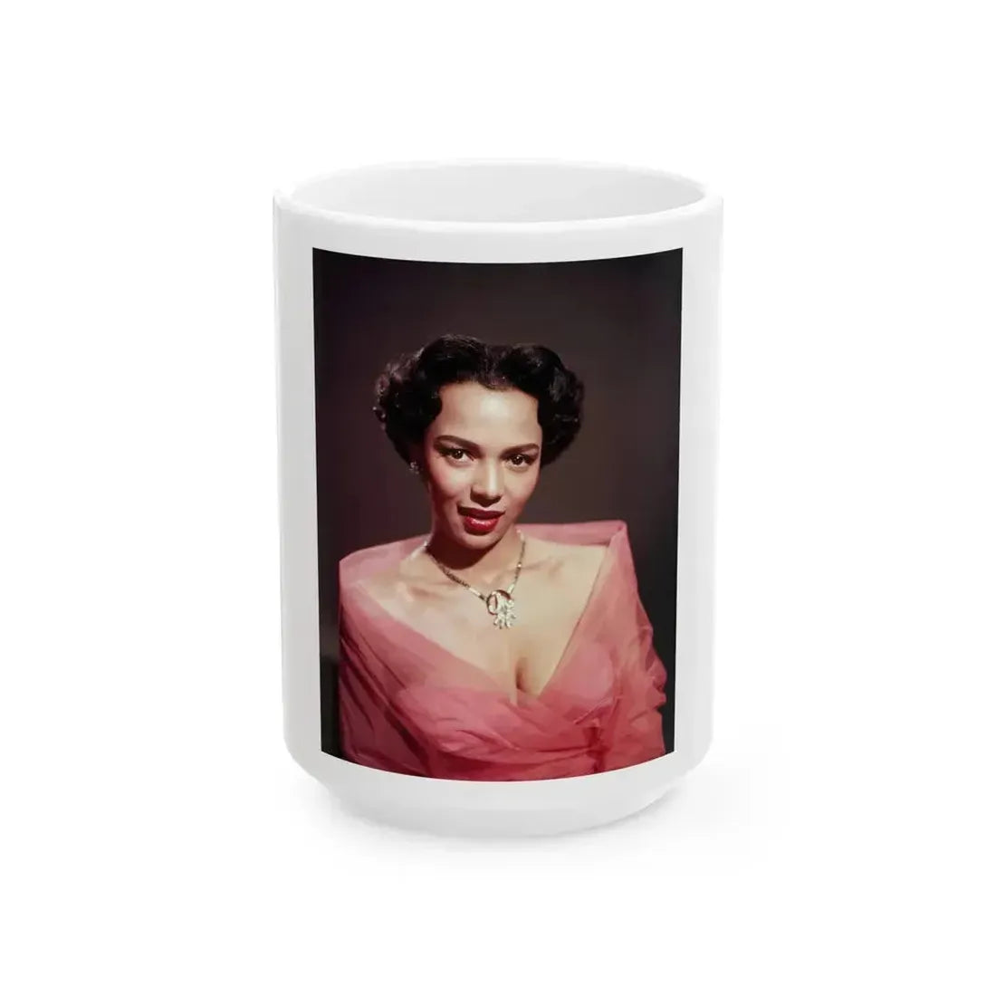 Dorothy Dandridge #08 (Vintage Female Icon) White Coffee Mug 15oz - Go Mug Yourself