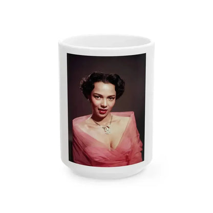 Dorothy Dandridge #08 (Vintage Female Icon) White Coffee Mug 15oz - Go Mug Yourself