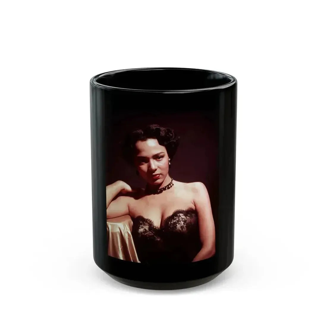 Dorothy Dandridge #10 (Vintage Female Icon) Black Coffee Mug 15oz - Go Mug Yourself
