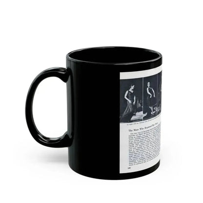 Dorothy Dandridge #100 - Pages 7 & 8 of 8 Featuring, Dorothy with, 2 B&W Photos & Article ending from Pageant Digest Mag. June '55 (Vintage Female Icon) Black Coffee Mug - Go Mug Yourself