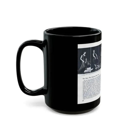 Dorothy Dandridge #100 - Pages 7 & 8 of 8 Featuring, Dorothy with, 2 B&W Photos & Article ending from Pageant Digest Mag. June '55 (Vintage Female Icon) Black Coffee Mug - Go Mug Yourself